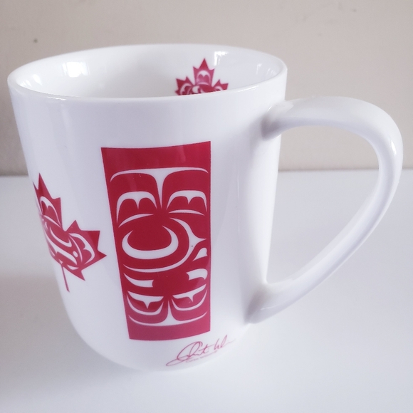 Kwakiutl First Nation 'Standing Together' Fine Porcelain 8oz Mug Pacific - Picture 4 of 10